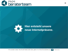 Tablet Screenshot of pkm-beraterteam.de